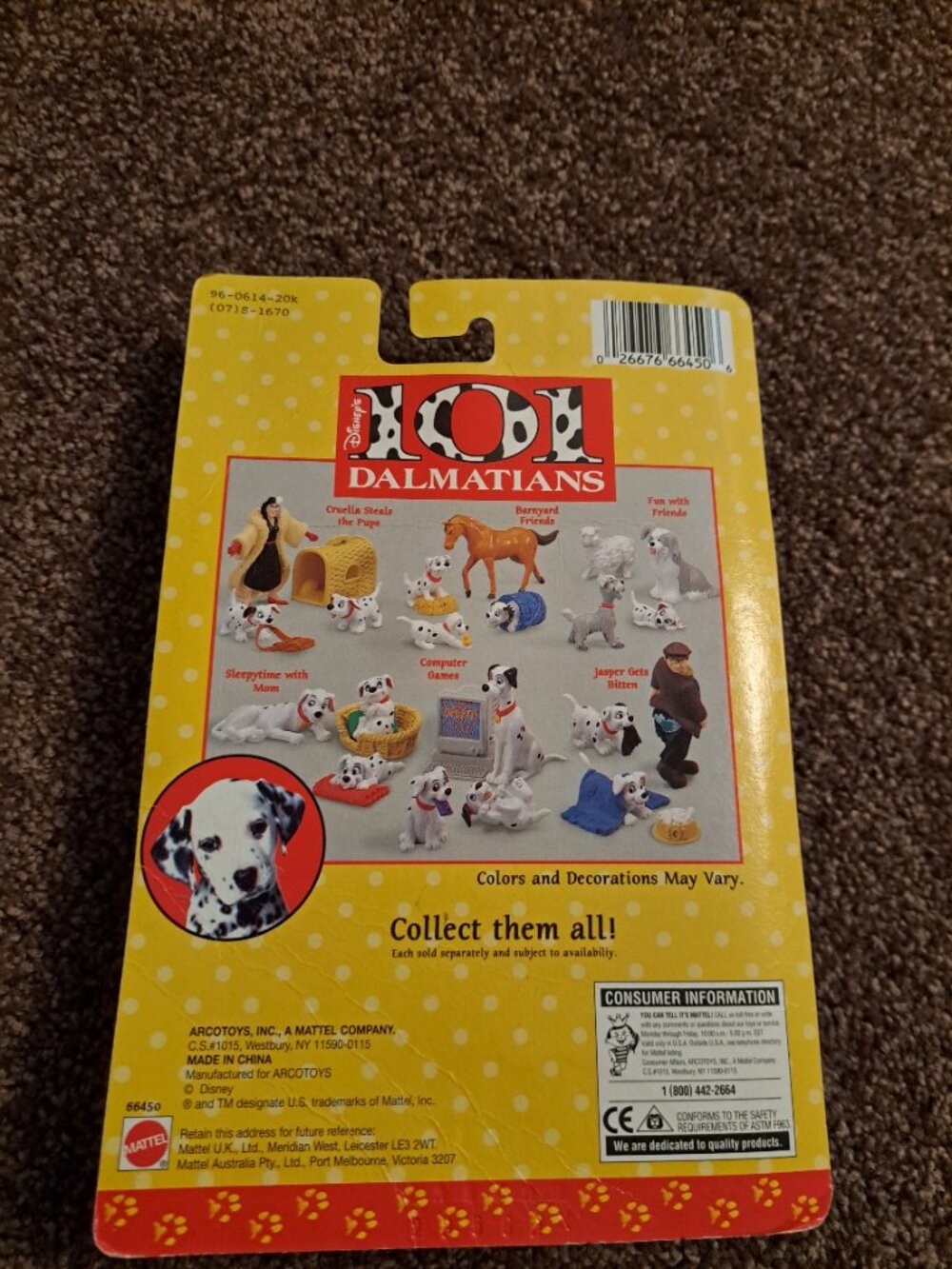 Vntg 90's Disney Mattel Arco Toys 101 Dalmatians "Computer Games" figurine set. - Picture 4 of 6